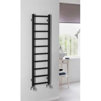 Rankšluosčių džiovintuvas / Radiatorius Sapho Metro Light 30x114cm, 211W, matinė juoda IR444TB
