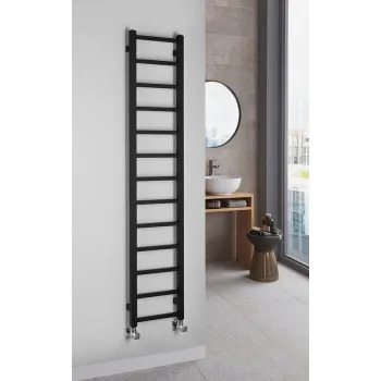 Rankšluosčių džiovintuvas / Radiatorius Sapho Metro Light 30x150cm, 276W, matinė juoda IR446TB