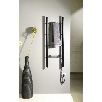 Rankšluosčių džiovintuvas / Radiatorius Sapho Karbo elektrinis 40x112cm, juodas matinio KB904
