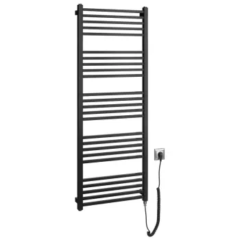 Rankšluosčių džiovintuvas / Radiatorius Sapho METRO-E elektrinis 500x1340mm 500 W, Juodas Matinis ME513B