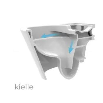 Kielle Gaia Rimless pakabinamas tualetas 30115002 su Soft Close dangčiu