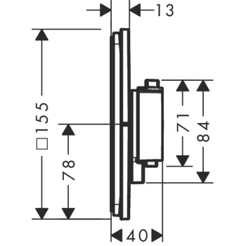 Vannas / Dušas maisītājs Hansgrohe Shower Select Comfort Q iebūvējams Hromēts 15588000