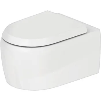 Pakabinamas tualeto puodas Duravit Qatego Rimless, be dangčio, 380x570 mm, Durafix, baltas