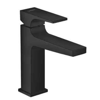 Vonios kriauklės maišytuvas Hansgrohe Metropol 110, su push-open, matinė juoda