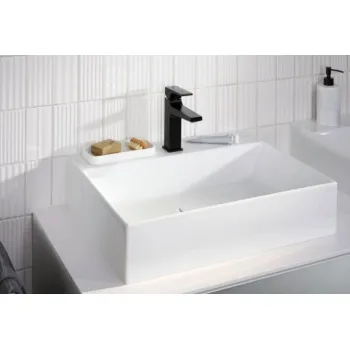 Vonios kriauklės maišytuvas Hansgrohe Metropol 110, su push-open, matinė juoda