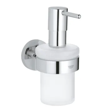 Skysto muilo dozatorius Grohe su laikikliu Essentials New, chromas