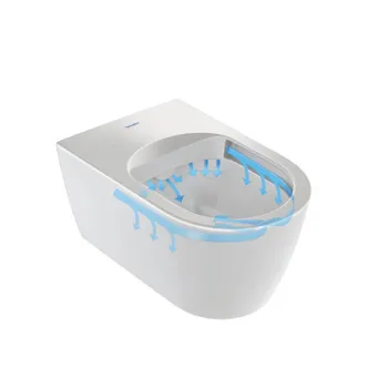 Pakabinamas tualeto unitazas su bidė Duravit tarck f Lite Compact Rimless SensoWash, su dangčiu, 378x575 mm, baltas HG