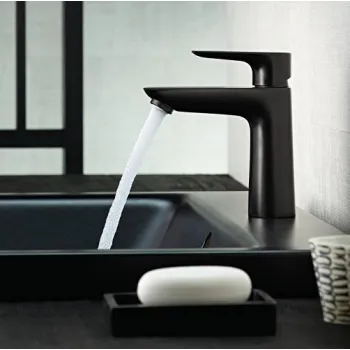 Vonios kriauklės maišytuvas Hansgrohe Talis E 110, matinė juoda