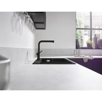 Virtuvinis kranas Hansgrohe Talis M54 270 1jet, su ištraukiamu antgaliu, matinė juoda + sBox