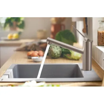 Virtuvinis kranas Hansgrohe Zesis M33-150 1jet, nerūdijančio plieno apdaila