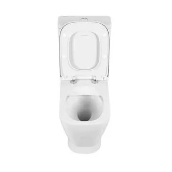 Tualetes pods Sanindusa Winner Rimfree su Soft Close Easyclip dangčiu, Baltas