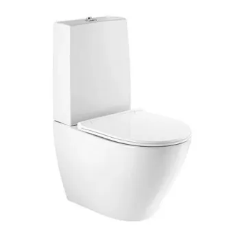 Tualeto bakelis Sanindusa Sanlife Rimfree su Soft Close Clipoff dangčiu, Baltas