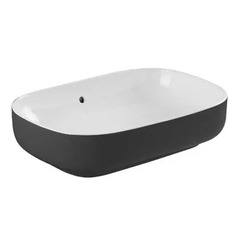 Sanindusa Sanibold 48x40 Vonios kriauklė Juoda Matinė 137300B64