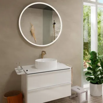 Vannas istabas izlietnes maisītājs Hansgrohe Tecturis S 240 bez noteces aizvara, matēta bronza