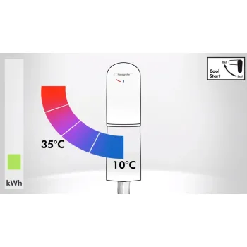 Vonios praustuvo maišytuvas Hansgrohe Tecturis E 80 CoolStart, juodas matinio paviršiaus