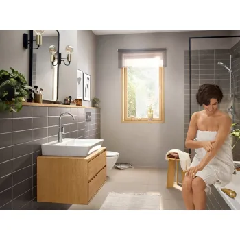 Vonios kriauklės maišytuvas Hansgrohe Rebris E 210, su pop-up, chromas