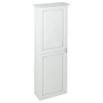 Augstais skapis Sapho VIOLETA 40x140x20cm, kreisais, pusspīdīgi balts