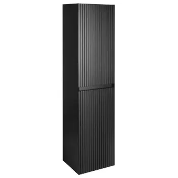 Augstais skapis Sapho FILENA 35x140x30cm, melna matēta josla