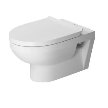 Pakabinamas tualeto puodas Duravit No.1 Rimless, su SC dangčiu 365x540 mm, baltas