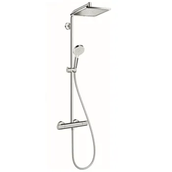 Dušo sistema Hansgrohe Crometta E 240 1jet/Crometta Vario, su termostatu Hromuota