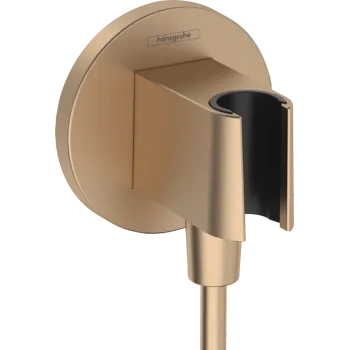 Dušas izvads Hansgrohe Fixfit leņķa ar turētāju, birstēta bronza 26888140