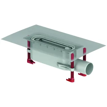 Dušo trapas ACO Showerdrain S+ DN50 be grotelėmis H 90-180 mm, 9010.51.20